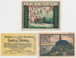 Németország / Weimari Köztársaság / Flensburg 1919. 50pf városi pénz + Jéna 1921. 50pf városi pénz +...