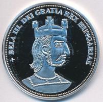 DN "Királyi koronák / 1909. 5K - III. Béla" Ag emlékérem tanúsítvánnyal (20g/0.999/38,61mm...