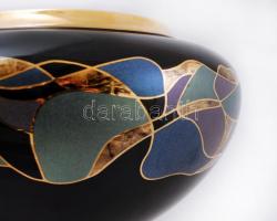 Décor nagy bonbonier, porcelán, matricás, jelzett, hibátlan, 23x24cm