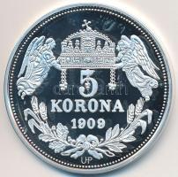 DN "Királyi koronák / 1909. 5K - Aba Sámuel" Ag emlékérem tanúsítvánnyal (20g/0.999/38,61m...