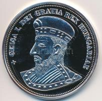 DN "Királyi koronák / 1909. 5K - I. Géza" Ag emlékérem tanúsítvánnyal (20g/0.999/38,61mm) T:PP