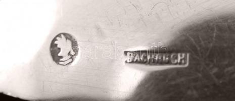 Ezüst (Ag.) kanálfej, jelzett, h: 15,5 cm, br. 50 g