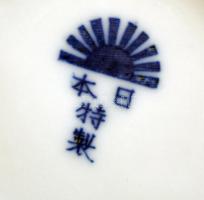 Kínai váza párban, porcelán, matricás, hibátlan, m: 11cm