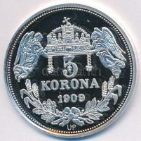 DN &quot;Királyi koronák / 1909. 5K - III. István&quot; Ag emlékérem tanúsítvánnyal (20g/0.999/38,61mm) T:PP felületi karc