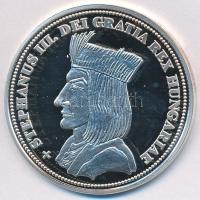 DN "Királyi koronák / 1909. 5K - III. István" Ag emlékérem tanúsítvánnyal (20g/0.999/38,61...