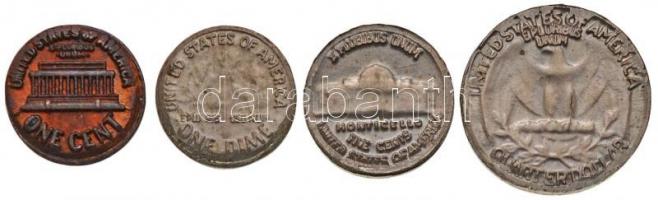 Amerikai Egyesült Államok 1978. 1c Cu + 5c + 1d + 1/4$ Cu-Ni minipénz T:1
USA 1978. 1c Cu + 5c + 1d ...