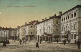 Besztercebánya, IV. Béla király tér, Lőwy Jakab kereskedése / square, shops (EB)