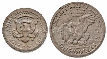 Amerikai Egyesült Államok 1978. 1/2$ + 1$ Cu-Ni minipénz T:1
USA 1978. 1/2$ + 1$ Cu-Ni minipénz C:UN...