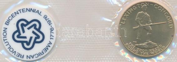 Amerikai Egyesült Államok 1975. "Paul Revere" aranyozott emlékérem érmés bélyeges borítéko...