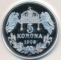 DN "Királyi koronák / 1909. 5K - I. János" Ag emlékérem tanúsítvánnyal (20g/0.999/38,61mm)...