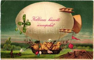 Easter, chicken hunter, airship, clover, G.H.B. 6010/2. litho (b)