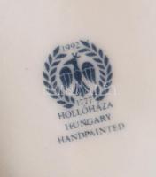Hollóházi nagy récék, kézzel festett, jelzett, hibátlan, cca 21x30cm