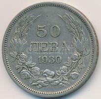 Bulgária 1930BP 50L Ag "III. Borisz" Budapest T:2,2-
Bulgaria 1930BP 50 Leva Ag "Bori...