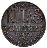 Kutas László (1936-) DN "Mary Poppins" Br névjegyérem (41,5mm) T:1