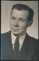 1950 Sulkovszky Zoltán világjáró motoros halotti értesítője és fotója