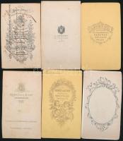 cca 1860 7 db keményhátú fotó az 1860-as évekből / Vintage photos 7x11 cm