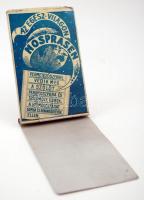 cca 1925 Tillantin nedves és száraz pác kihajtható fém reklám, hátoldalán a Nosprasen permetezőszer ...