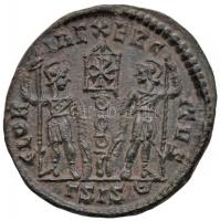 Római Birodalom / Siscia / Constans 337-340. AE4 Cu (1,79g) T:2
Roman Empire / Siscia / Constans 337...