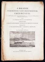 Jankó János: A Balaton-melléki lakosság néprajza. 3 színes, 3 fekete táblával, 16 táblázattal és 156 szövegközti ábrával. Budapest, 1902. Kilián Frigyes (Hornyánszky Viktor ny.) [2] + VIII + 428 + [2] p. + 5 t. (ebből 1 színes) + 2 térkép (színes, ebből 1 kihajtható). Folio. Szövegközti fényképekkel is illusztrált. A mű hatodik fejezete a balatoni halászattal foglalkozik. Kötés nélkül papír hátsó borítóval, néhány lap széle foltos. A Balaton tudományos tanulmányozásának eredményei. Harmadik kötet, második rész.