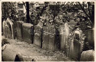 Prag jüdischer Friedhof foto AK (EB)