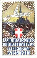1911 Wien, XXIII. Deutscher Philatelisten 15. Bundestag / 23th German Philatelist day, 5 Heller Ga. s: Hans Kalmsteiner (EK)