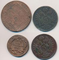 Ausztria 1760W 1kr Cu + 1800A 3kr Cu + 1800F 3kr Cu + 1807A 15kr Cu T:2-,3
Austria 1760W 1 Kreuzer C...