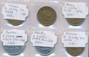 79db vegyes lengyel, olasz és görög fémpénz albumba rendezve T:vegyes
79pcs of mixed Polish, Italian...
