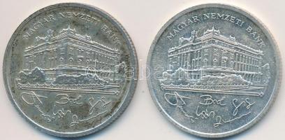 1992. 200Ft Ag "MNB" (2x) T:2,2-