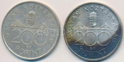 1993. 200Ft Ag "MNB" (2x) T:2,2- oxidáció