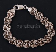 Ezüst karlánc, Ag., 14gr,jelzett, 18,5cm/ Silver bracelet, Ag., 14gr, 18,5cm