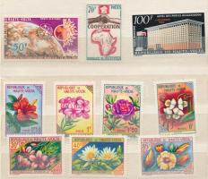 1962-1964 10 stamps + 1 block in stockbook 1962-1964 10 klf bélyeg + 1 blokk zseb berakóban