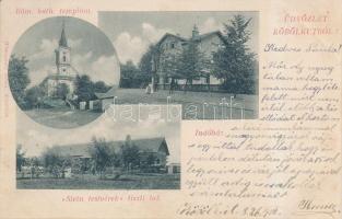 Köbölkút, Római katolikus templom, indóház, "Stein testvérek" tiszti lak (Rb)