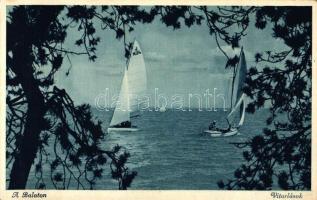 Balaton, vitorlások (fa)
