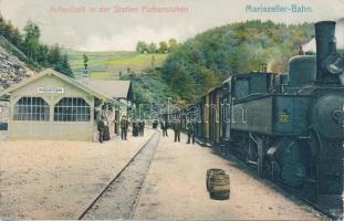 Puchenstuben, Mariazeller-Bahn railway station, train (Rb)