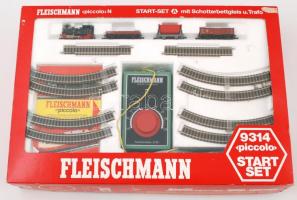Fleischmann 9314 piccolo játék vasút, eredeti dobozában, leírással, 30×43 cm