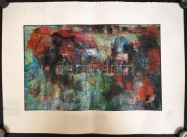 Olvashatatlan jelzéssel: Arcok I-V., vegyes technika, papír, különböző méretben, összesen 5 db