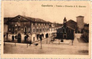 Koper, Capodistria; Fontico e Chiesetta di S. Giacomo / church (EK)