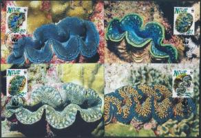 WWF giant clams set on 4 CM, WWF óriáskagylók sor 4 CM