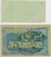 Német Birodalom 1904. 5M + Német 3. Birodalom 1940-1945. 10pf T:III,III-
German Empire 1904. 5 Mark ...