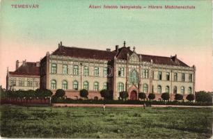 Temesvár, Állami felsőbb leányiskola / girls school