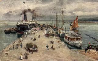 Trieste, Molo San Carlo B.K.W.I. Serie 287/18 (fa)