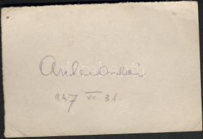 1947 Ascher Oszkár színész aláírása