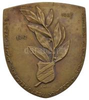 1896. "Árpád a honalapító / Ferenc József a legalkotmányosabb király" Br jubileumi emlékérem, "MARKOVITS B.PEST" gyártói jelzéssel (28mm) + Zombori Kiss István (1902-1953) 1937. "Magyar Általános Hitelbank Tisztviselőinek Sportegylete 1912-1937" Br plakett, "LUDVIG BP" gyártói jelzéssel (70x60mm) T:2-,3 fülnyom