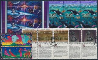 1992-1994 12 klf sor négyes-, hatos-, nyolcastömbökben 3 db stecklapon 1992-1994 12 diff sets blocks...