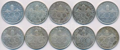 1992-1994. 200Ft Ag "MNB", "Deák" (10x) T:2,2-