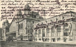 Budapest VI. Nyugati pályaudvar, villamos, automobile (fa)
