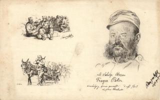 K. F. A. Serie Tiroler-Standschützen. Rotes Kreuz Kriegsfürsorgeamt No. 483 s: Emil Ranzenhofer