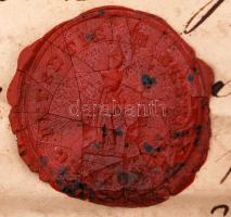 1853 Buzásbesenyő (ma: Valea Izvoarelor, Románia), helyi lakosok birtokügyben kiállított okirata, 2 ...