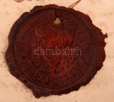 1853 Buzásbesenyő (ma: Valea Izvoarelor, Románia), helyi lakosok birtokügyben kiállított okirata, 2 ...