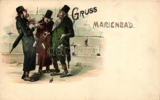 Marianske Lazne, Marienbad; Judaica, litho